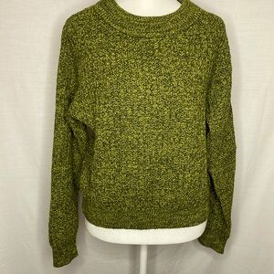 Universal Thread Green/Yellow Long Sleeve Sweater Size Small
